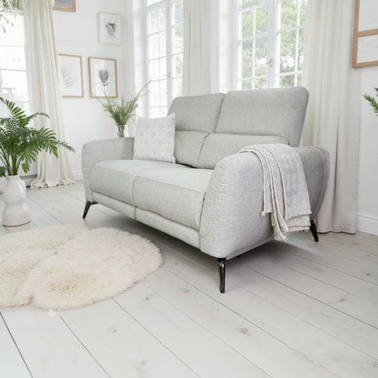 Sorrento Recliner Fabric 2 Seater - Beige