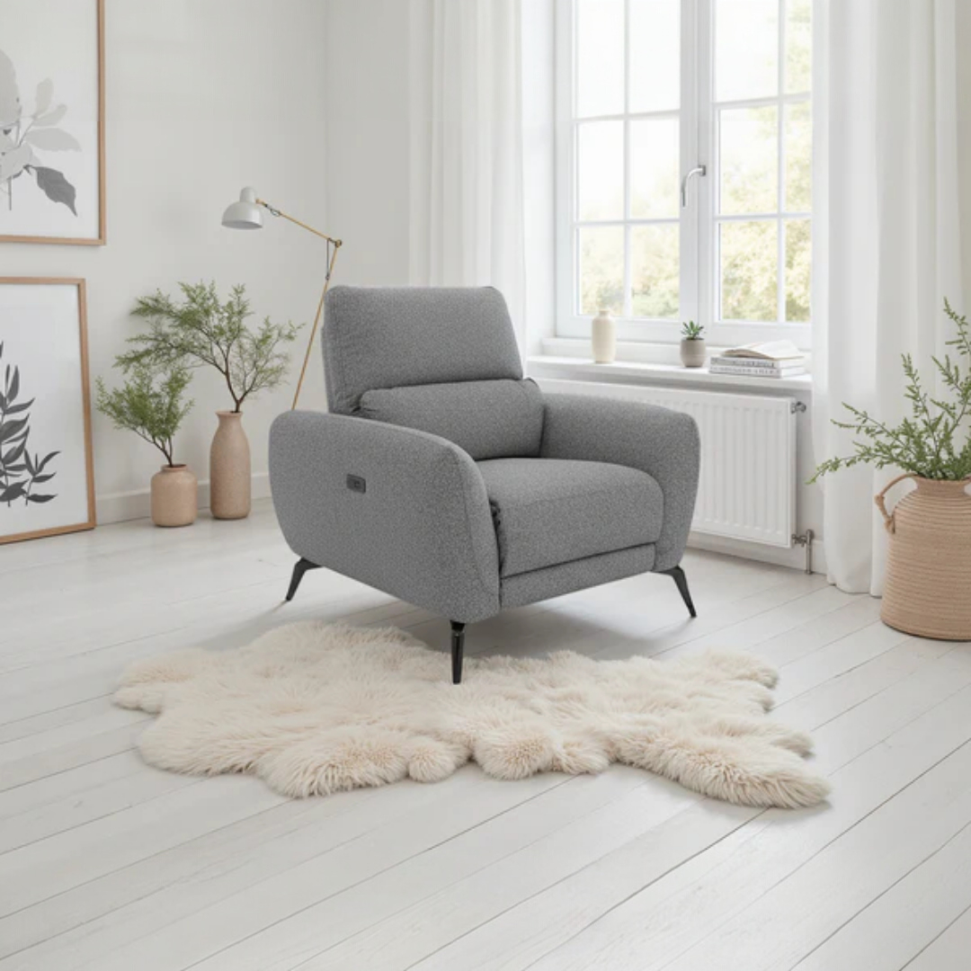 Sorrento Recliner Fabric Armchair - Beige