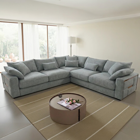 Galder Grey Large Corner Sofa