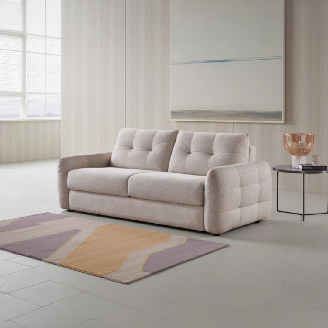 Kiva Beige 3 Seater Sofa Bed