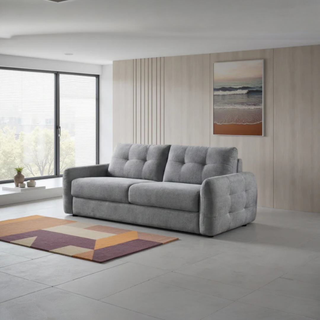 Kiva Grey 3 Seater Sofa Bed