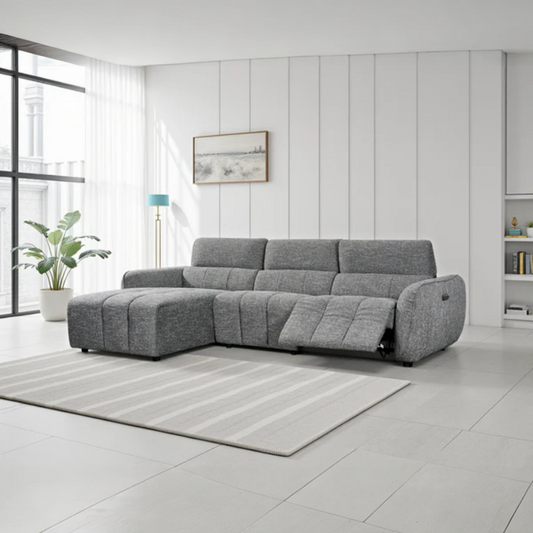 Tully Electric Recliner Sofa Left Hand - 3 Colours