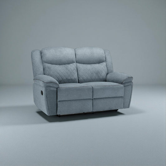 Tilly Recliner Fabric 2 Seater Sofa - Grey