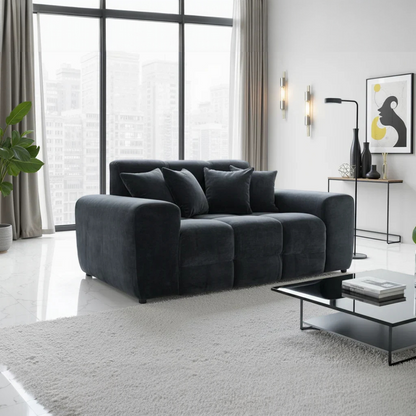 Jacob 2 Seater Sofa - Black