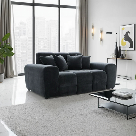 Jacob 2 Seater Sofa - Black