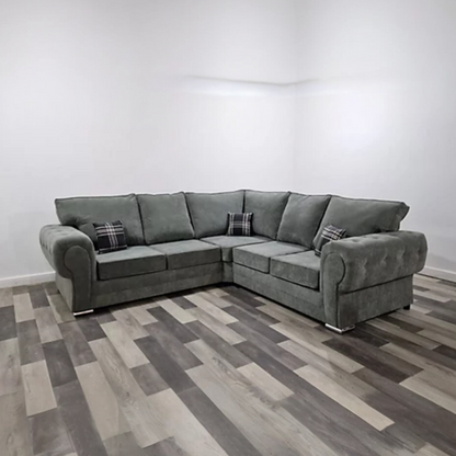 Verona Corner Sofa Chesterfield Style - 2 Colours